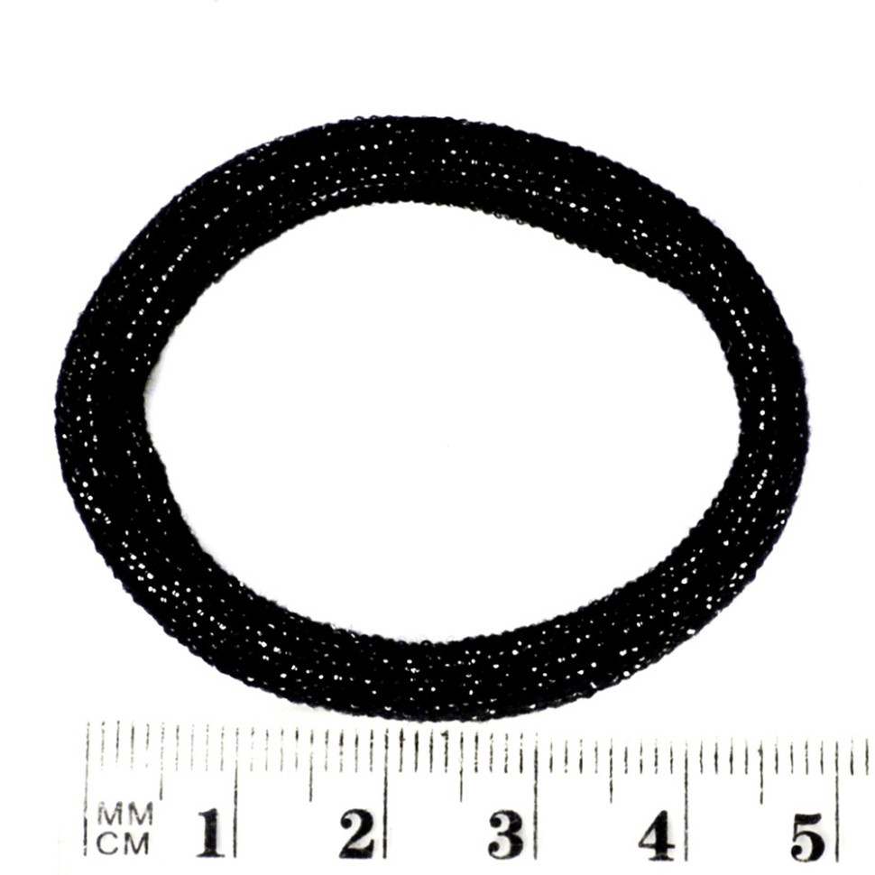 Резинки для волос Черная с блеском-2 0307-1113-2, 50 шт Винница - изображение 3