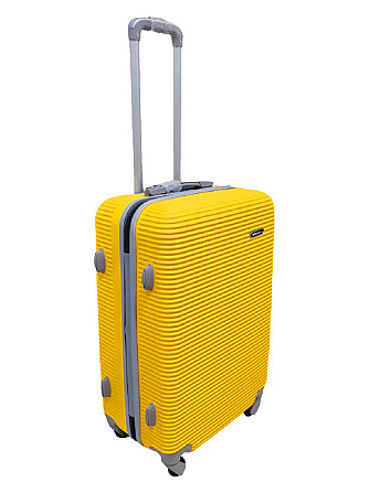 Валіза пластикова MILANO BAG 004 середня жовта Київ - фото 2