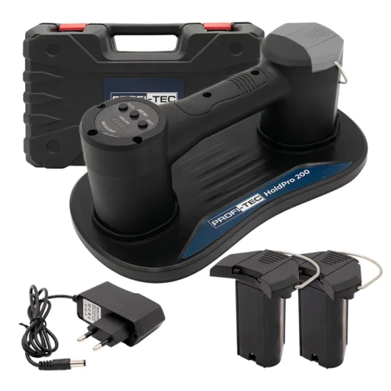 Потужна акумуляторна вакуумна присоска PROFI-TEC HoldPro 200 : з АКБ 2шт-12V 1.5 Ah + ЗП (007064) Київ