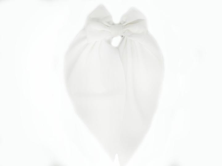 Шпилька для волосся 2025 Бант біла Київ - фото 1