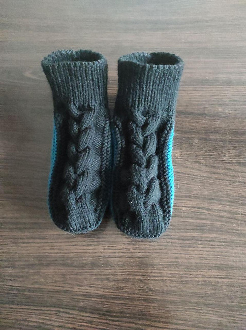 Тапочки-носки теплые вязаные (ручная работа)  топ Киев - изображение 2