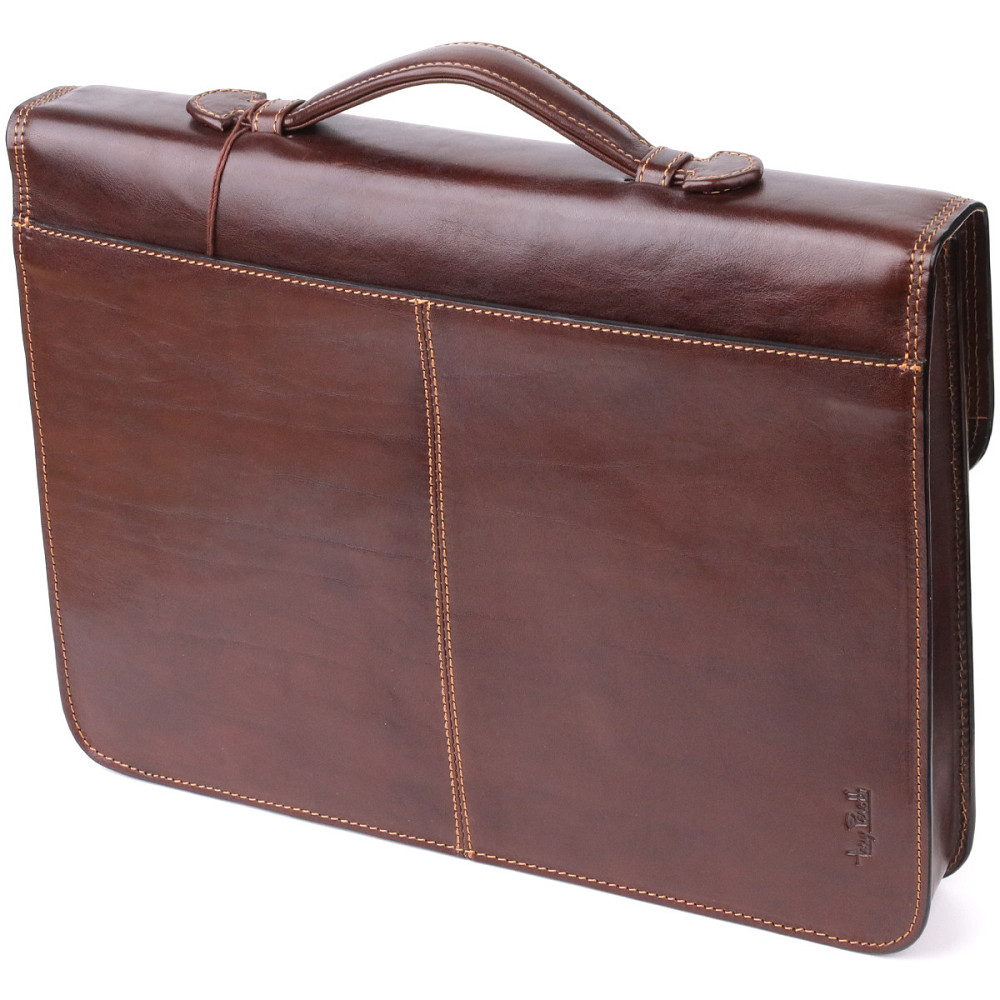 Чоловічий портфель з натуральної шкіри Tony Perotti 20896_1 (8091 moro) Коричневий Київ - фото 2