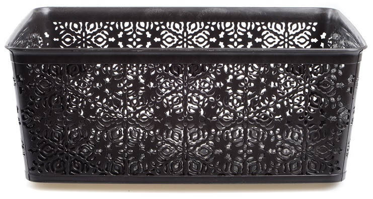 Кошик Violet House 0504 Ажур Dark Grey 14 л (7008673) Київ - фото 3