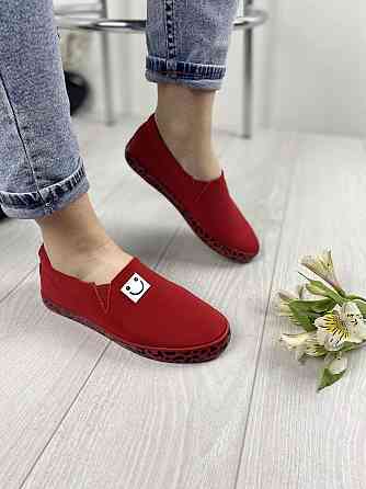 Bona Сліпони жіночі Bona MB-501 червоні (літо, тканина) (1356) 38 Коломыя