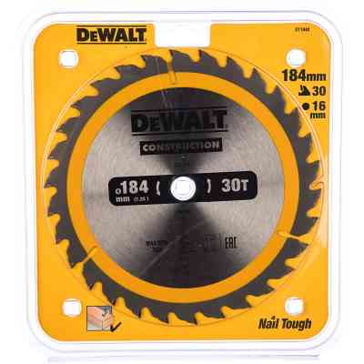 Диск пильний DeWALT СONSTRUCTION, 184 х 16 мм, 30 z, АТВ, 10 градусів (DT1940) Вінниця