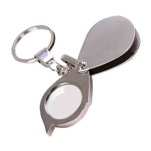 Стекло увеличительное 30x карманное мини лупа брелок, линза акрил Вінниця