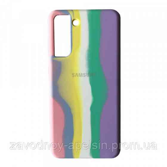 Samsung S21 Plus G996 Чехол микрофибра Rainbow (радуга) Одесса