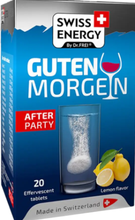 Антипохмільний комплекс Swiss Energy GUTEN MORGEN No Hangover 20 шипучих табл лимон Київ