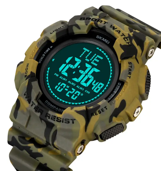 Годинник чоловічий спортивний Skmei 2077 з компасом (Камуфляж) Вінниця - фото 5