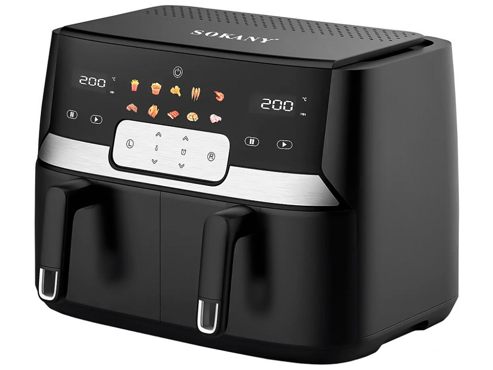 Аэрофритюрница SK-ZG-8047 с таймером 30 мин, регулировкой температуры 80–200°C и защитой от перегрева Одесса - изображение 2