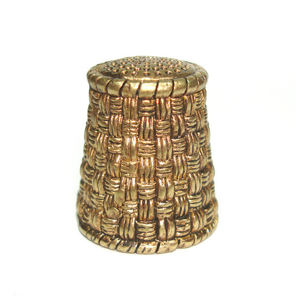 Наперсток сувенір із бронзи Кошик Київ - фото 1