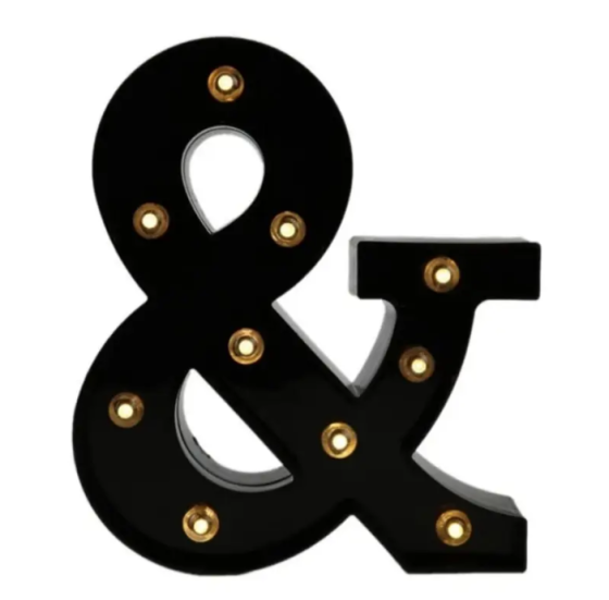 Буква с подсветкой End объемная маленькая 22 на 18 см черный Киев