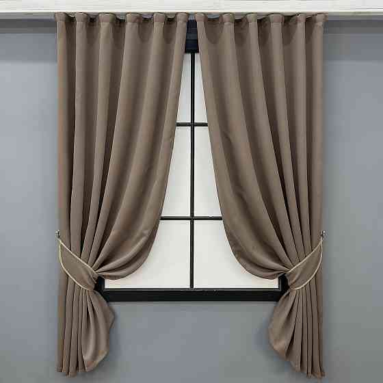 Комплект коротких штор VR-Textil Bagema Rvs № 2069ш Капучино 140х170 см 2 шт (35-0451) Київ
