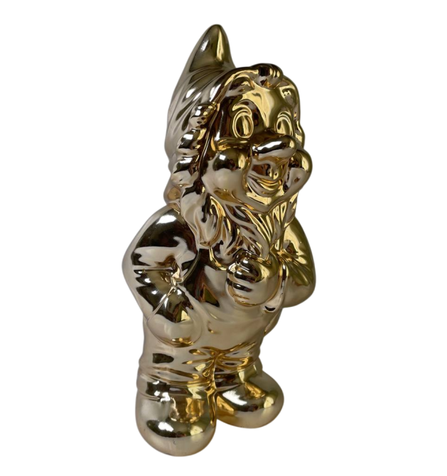 Фігура Золотий гном "Задумливий" 28 см Рівне - фото 4