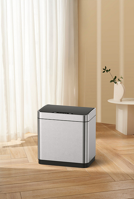 Відро для сміття сенсорне прямокутне Koer TC-020312-02 12 л колір нержавіюча сталь антипалець (KR5586) Чернівці - фото 4