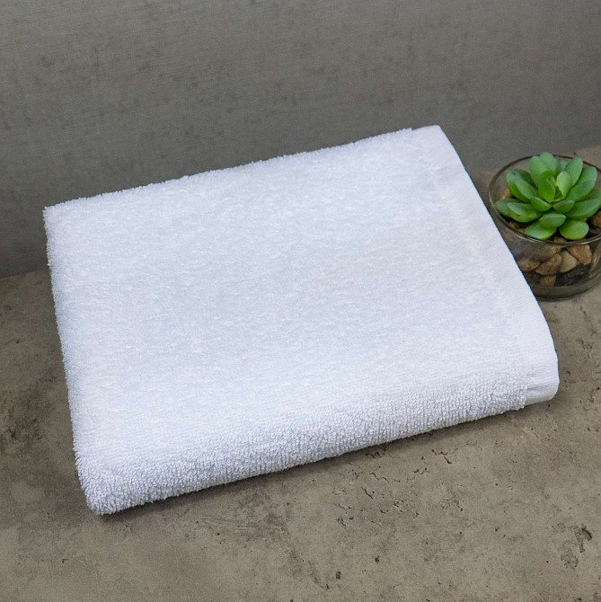 Рушник для рук/особи махровий GM Textile 40х70см 400г/м2 (Білий) Суми - фото 1