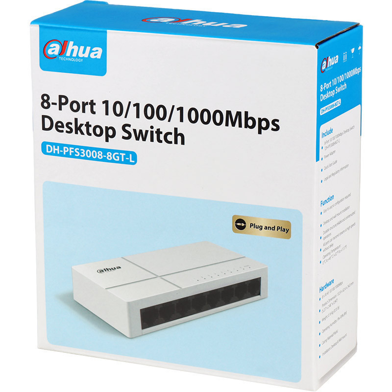 Комутатор Dahua DH-PFS3008-8GT-L Ні Харьков - изображение 7