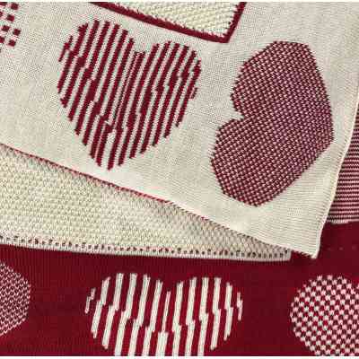 Плед Прованс в&apos;язаний Серця 100х150 см (4823093436794) Вінниця