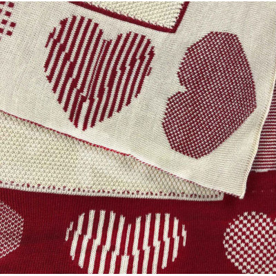 Плед Прованс вязаный Сердца 100х150 см (4823093436794) Винница - изображение 3