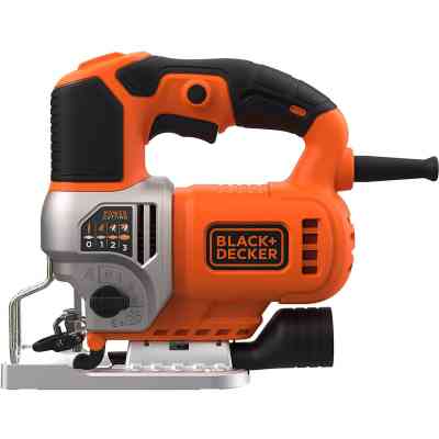 Електролобзик Black&amp;Decker 50 Вт, 1000 - 3100 хід/хв, 2.2 кг, кейс (BES610K) Вінниця