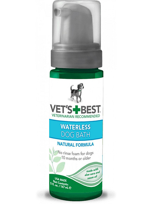 Vet's Best Waterless Dog Bath (Ветс Бест Вот Оберлес Дог Баз) піна для швидкого очищення без води для собак Запоріжжя - фото 1