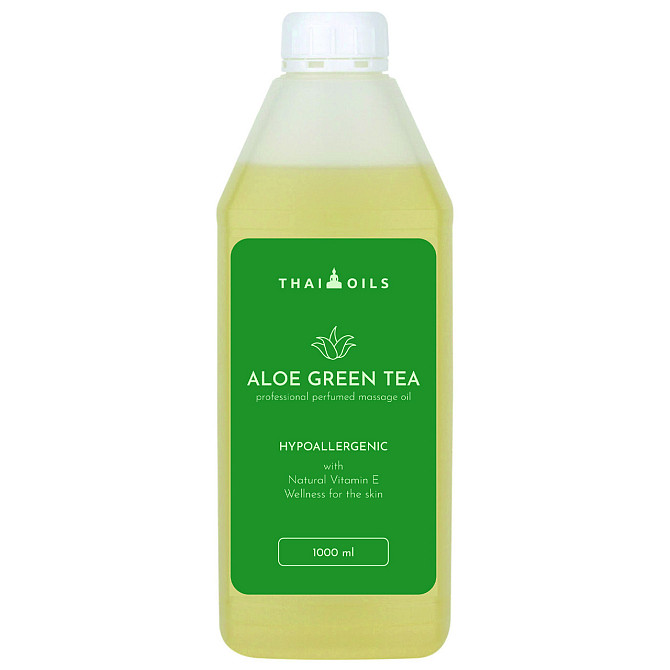 Професійна масажна олія «Aloe green tea» 3000 ml для масажу Київ - фото 2