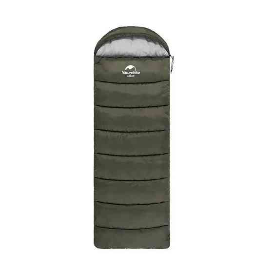Спальник з капюшоном Naturehike U350S NH20MSD07, (-3°C), лівий, темно-зелений Київ