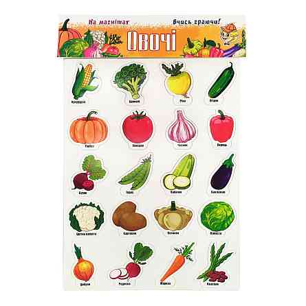 Набор магнитов на листе  