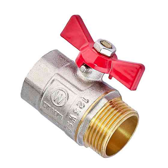 Кран кульовий Waterpro WP607-25FMW - 1" ГШМ (сталевий метелик) (WP3295) Київ