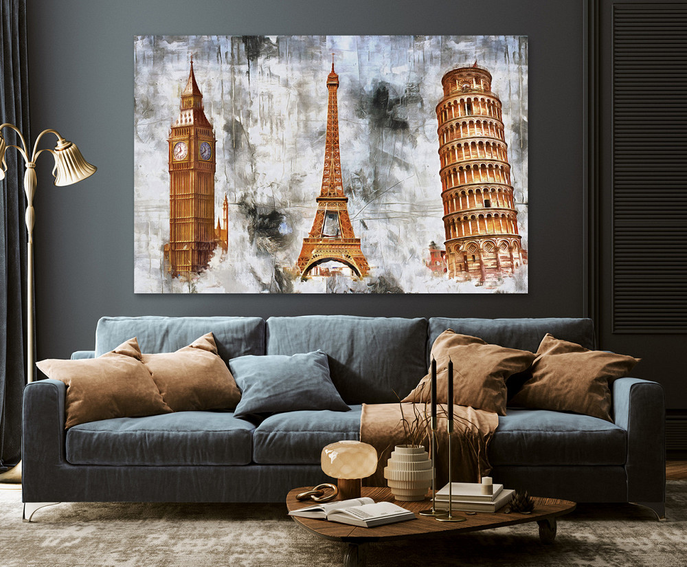 Картина холст в гостиную / спальню  Три вежі   MLP_286 80х160см Киев - изображение 3