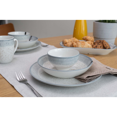 Салатник Ardesto Siena 11.5см, порцеляна, біло-сірий (AR2914SW) Винница - изображение 6