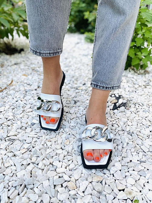 Sothby 's Шльопанці жіночі Sothby 's M-501 білі (літо, шкіра натуральна) (4612) Коломыя - изображение 8