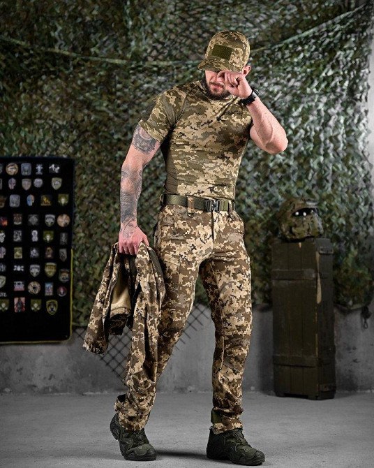 Літній еластичний тактичний костюм hunger 5в1 піксель ДЛ7082 Одеса - фото 4