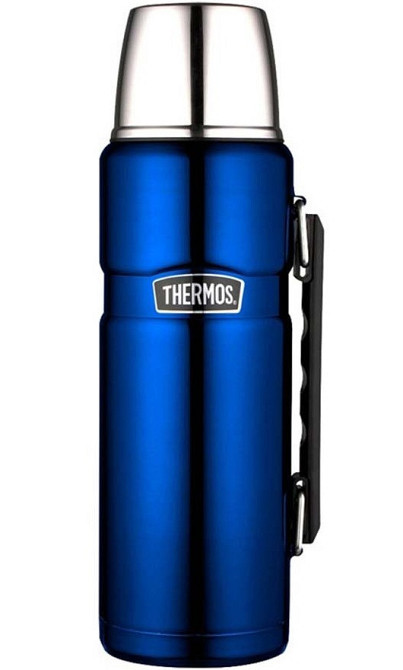 Універсальний Термос 1.2 літра з ручкою для напоїв Thermos "Stainless King" Blue (170026) Нержавіюча сталь Нововолинськ - фото 1