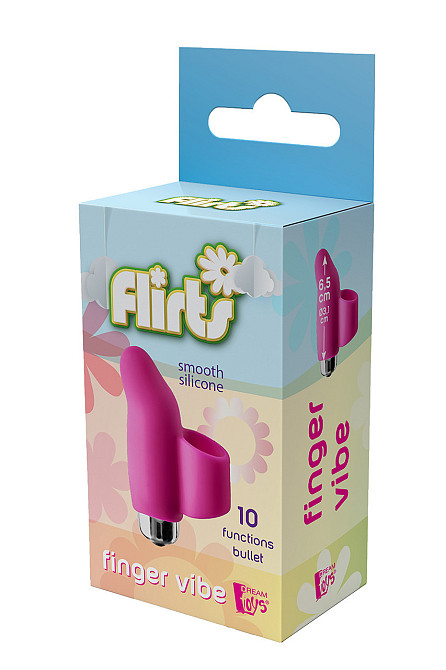 Насадка на палец с вибрацией Dream Toys FLIRTS FINGER VIBE PINK Sex Aura Киев - изображение 5