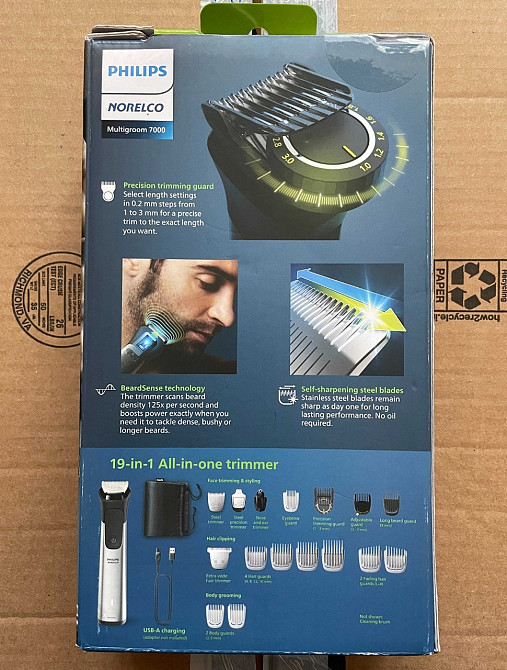 Триммер Philips Norelco Multigroom 7000 (19 в 1) новий Харків - фото 6