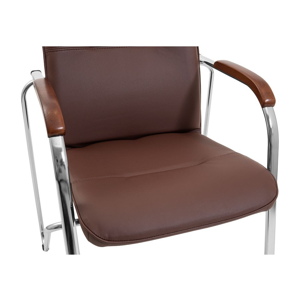 Офісне Конференційне Крісло Chair Samba CF Хром Коричневий Київ - фото 5