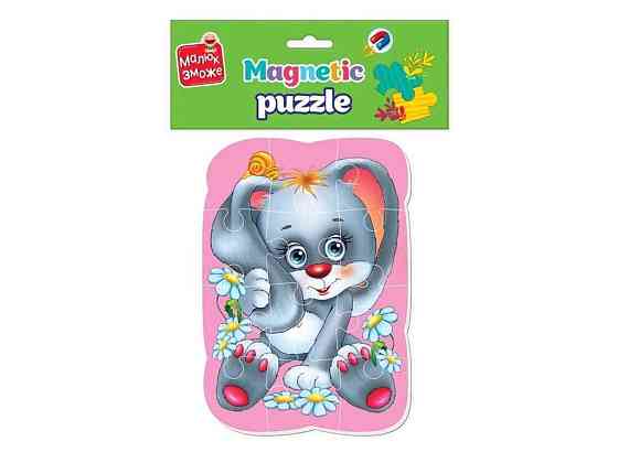 Пазлы магнитные А5 Малыш сможет Зайчик VT3301-03 ТМ VLADI TOYS Киев
