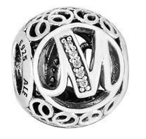 Срібна намистина Пандора  «Літера M» 791857CZ MasterSem Київ - фото 1
