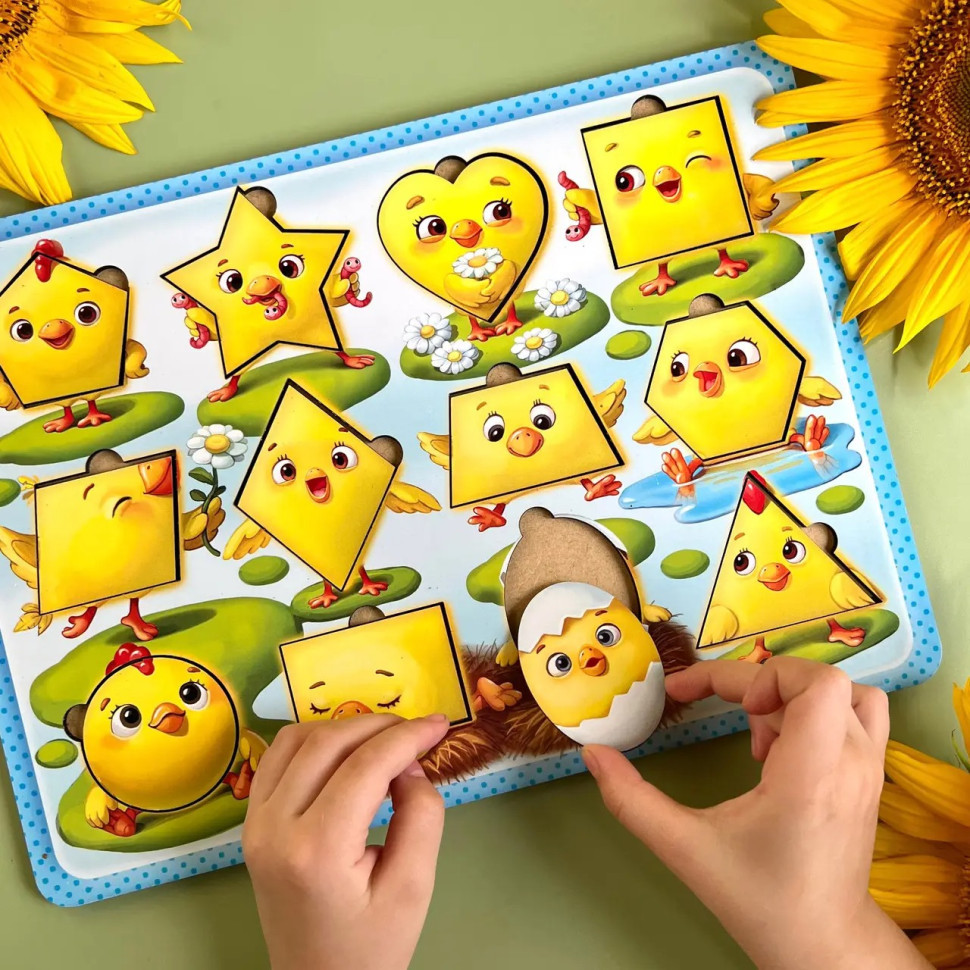 Деревянный пазл-вкладыш 