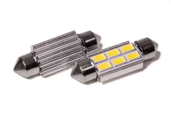 Светодиодная лампа StarLight T11 6 диодов 5630 1W 12V WHITE / 36mm / мультиполярная Харьков