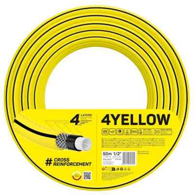 Поливочный шланг Cellfast 4YELLOW 1/2", 50м, 4 слоя, до 20бар -10…+50°C (10-502) Винница