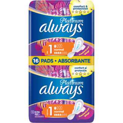 Гігієнічні прокладки Always Platinum Normal (Розмір 1) 16 шт. (8001090444912) Вінниця