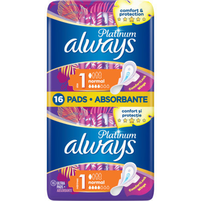 Гігієнічні прокладки Always Platinum Normal (Розмір 1) 16 шт. (8001090444912) Вінниця - фото 2