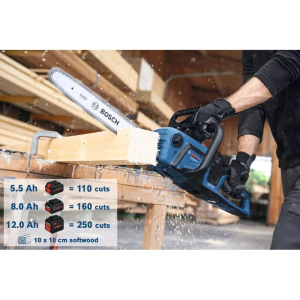 Професійна акумуляторна ланцюгова пила Bosch GKE 18V-40 Professional з АКБ 18V 4Ah+ЗП Київ - фото 9