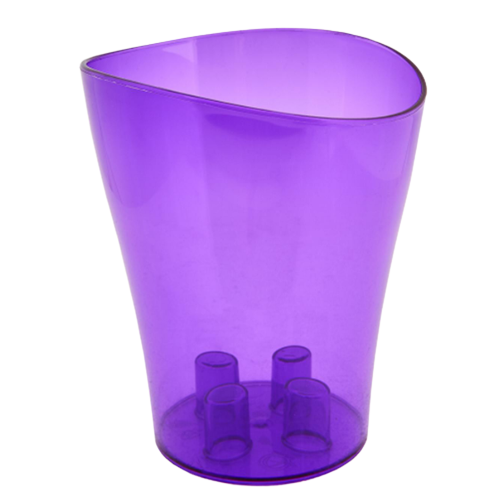 Вазон Ніка для орхідей 16*19см фіолетовий прозорий Алеана Житомир