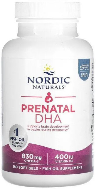 Рыбий жир для беременных Nordic Naturals Prenatal DHA 500 мг 180 капсул Киев - изображение 1