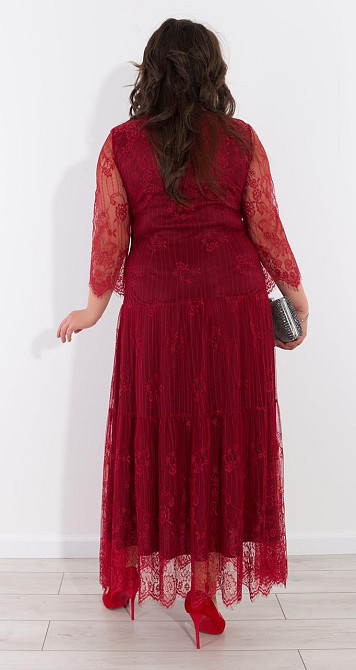 Красивое  гипюровое платье большого размера (52) Киев - изображение 2