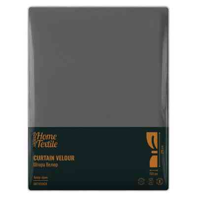 Штора Ardesto велюр 100% полиэстер,150х270 см синий серый (ART1030GR) Винница