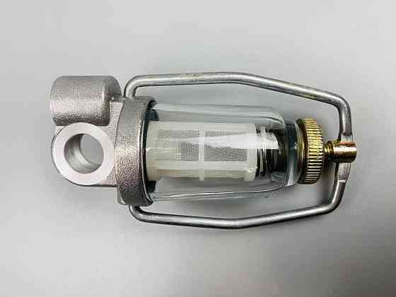 Фільтр універсальний багаторазовий скляна колба кріплення М14х1.5 мідна сітка нержавіюча сталь Мукачево